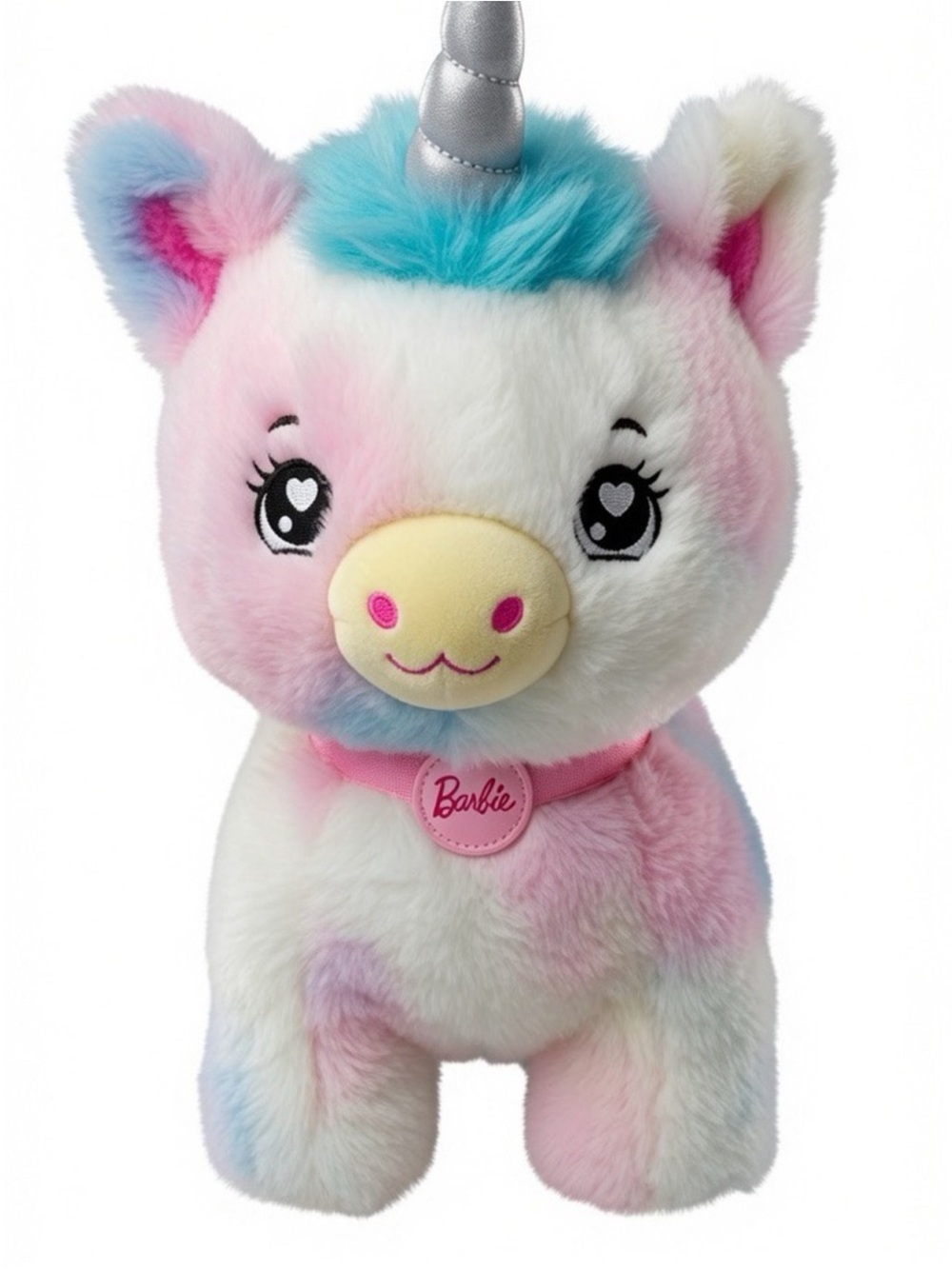 Barbie Chef Pet Adventure Unicorn Plush Toy Mattel HPJ45 Pastel Tie Dye 12"